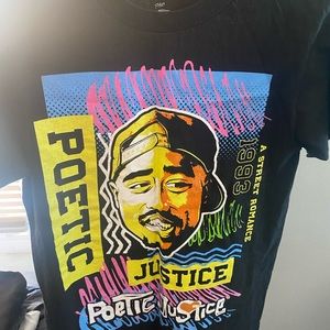 Poetic justice Tupac T-shirt size small